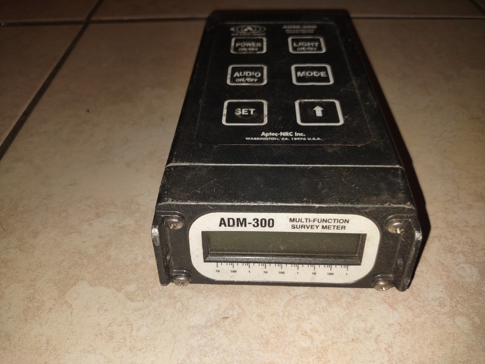 Aptec-NRC ADM-300A Multi-Function Radiation Detector Survey Meter