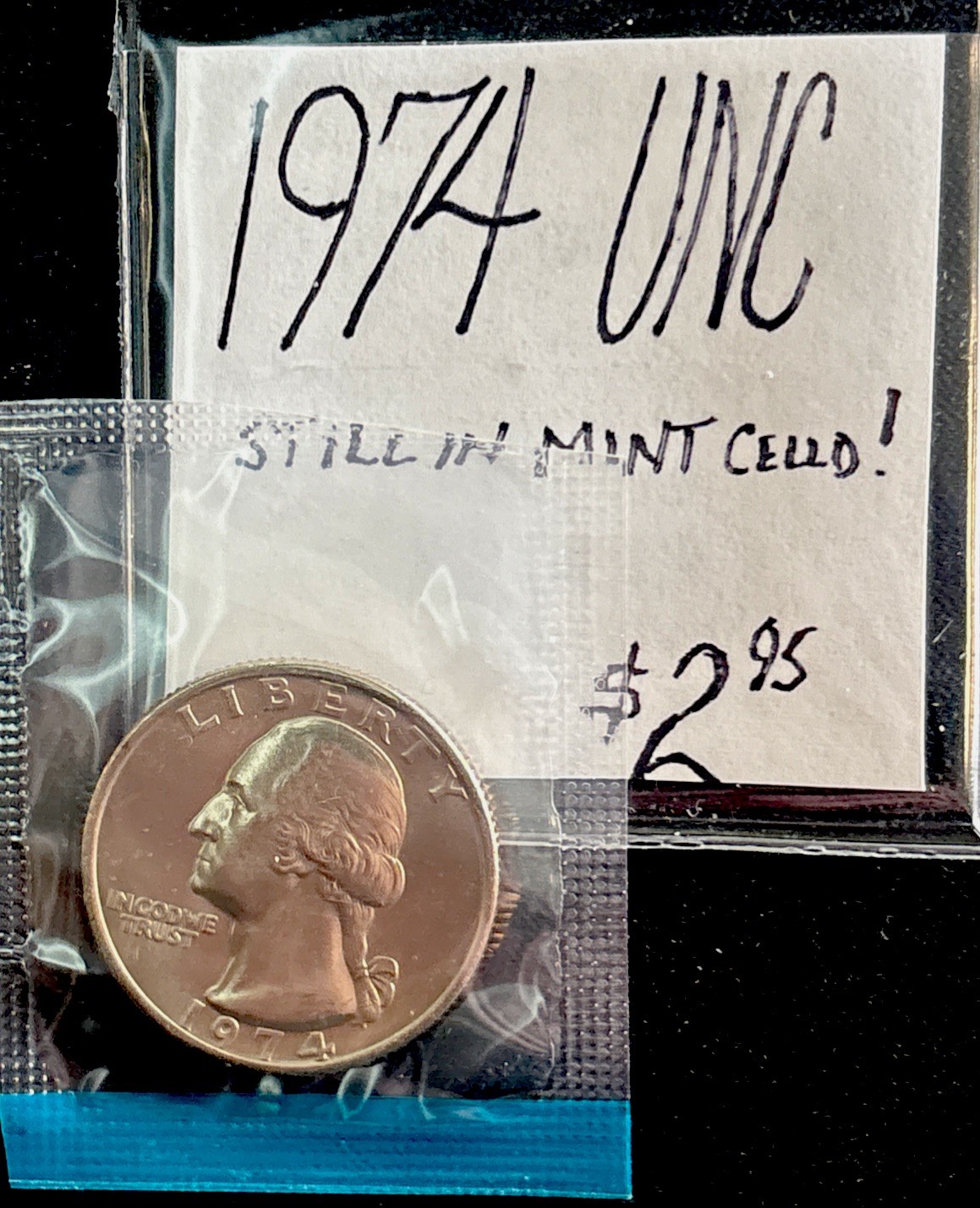 1974  Quarter UNC! Still In Mint Cello! ENN Coins