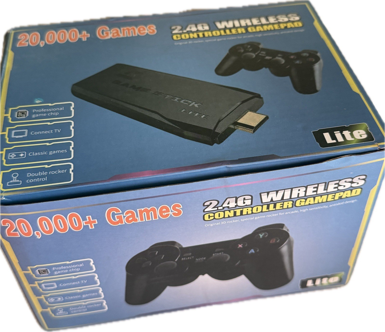 2.4G Wireless Controller Gamepad Lite HDMI Console & 2 Controllers  - NEW*