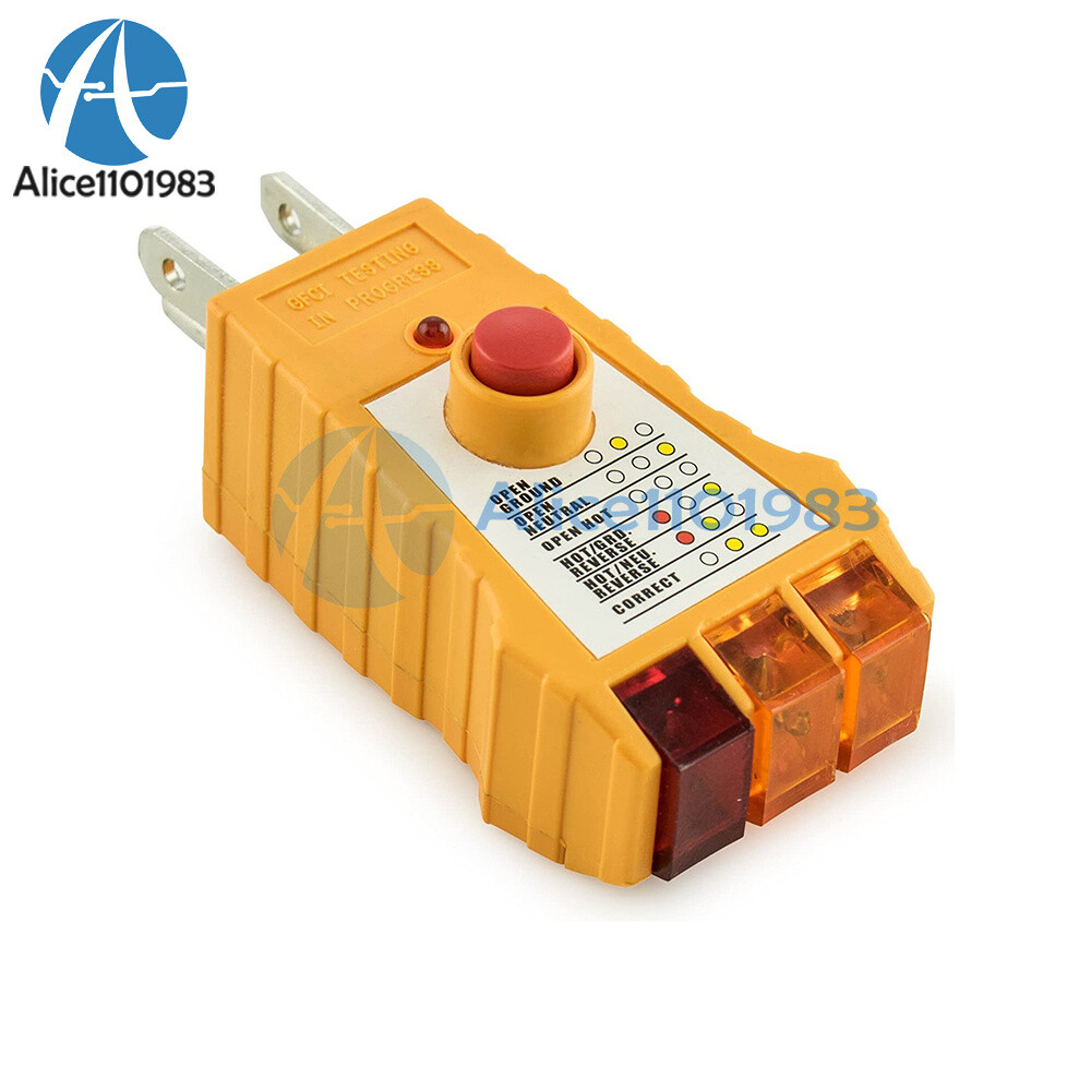 Socket Tester with GFCI check. Receptacle Tester for Standard AC Outlets