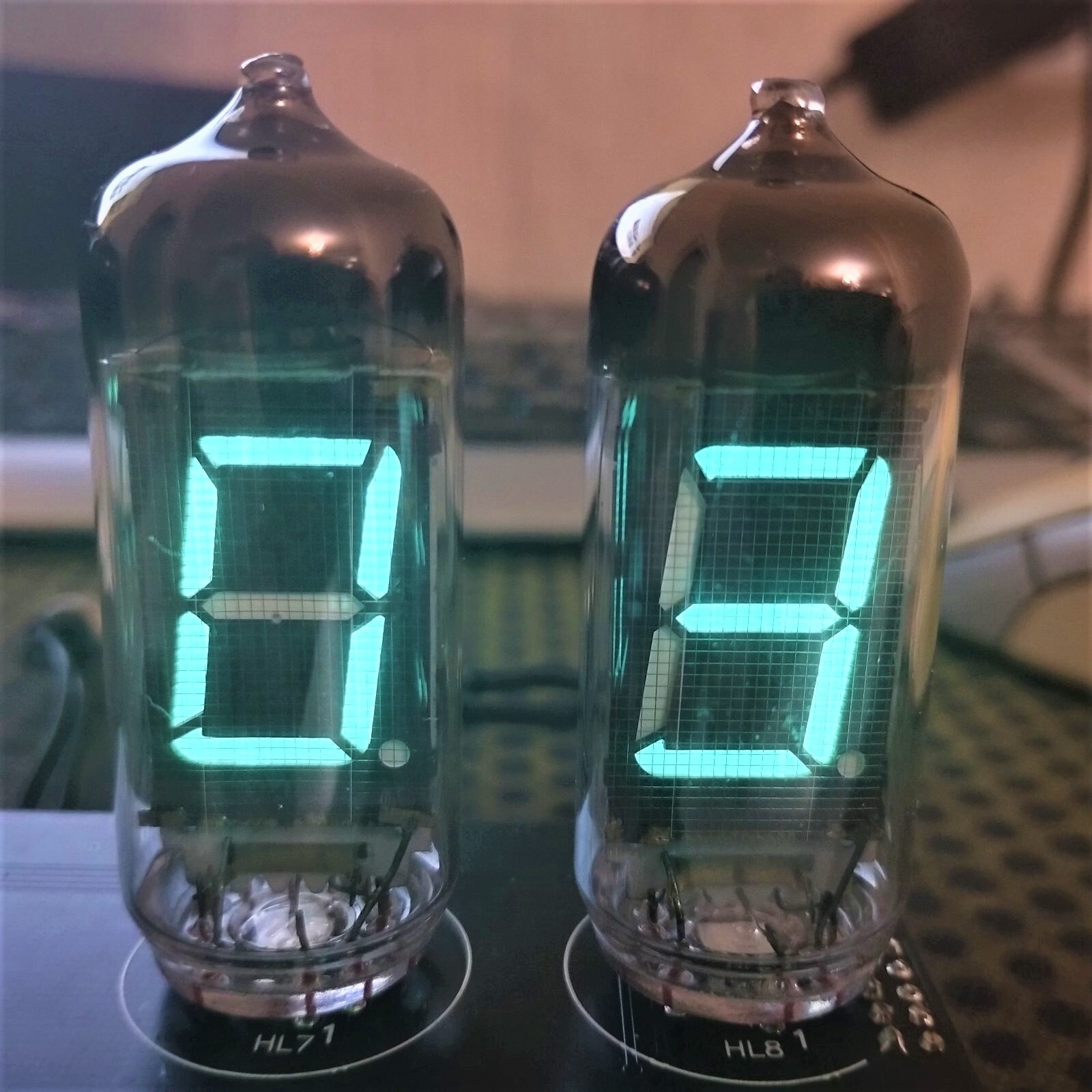 6x IV-11 VFD tube FREE shipping digit indicator NOS Nixie Clock display