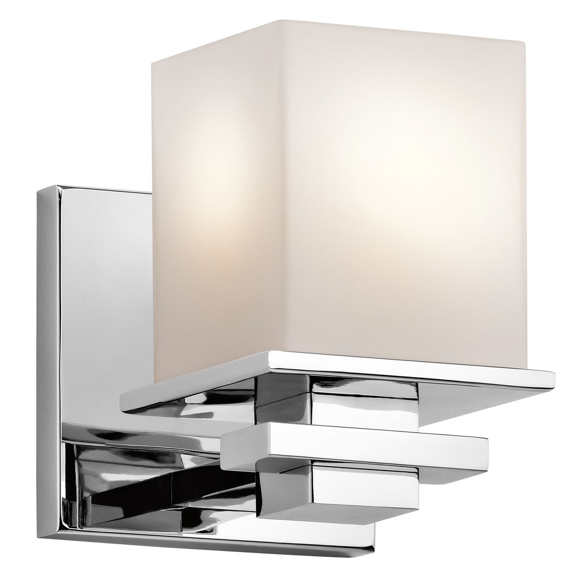 Kichler 45149 Chrome 1-Bulb Wall Sconce From The Tully Collection