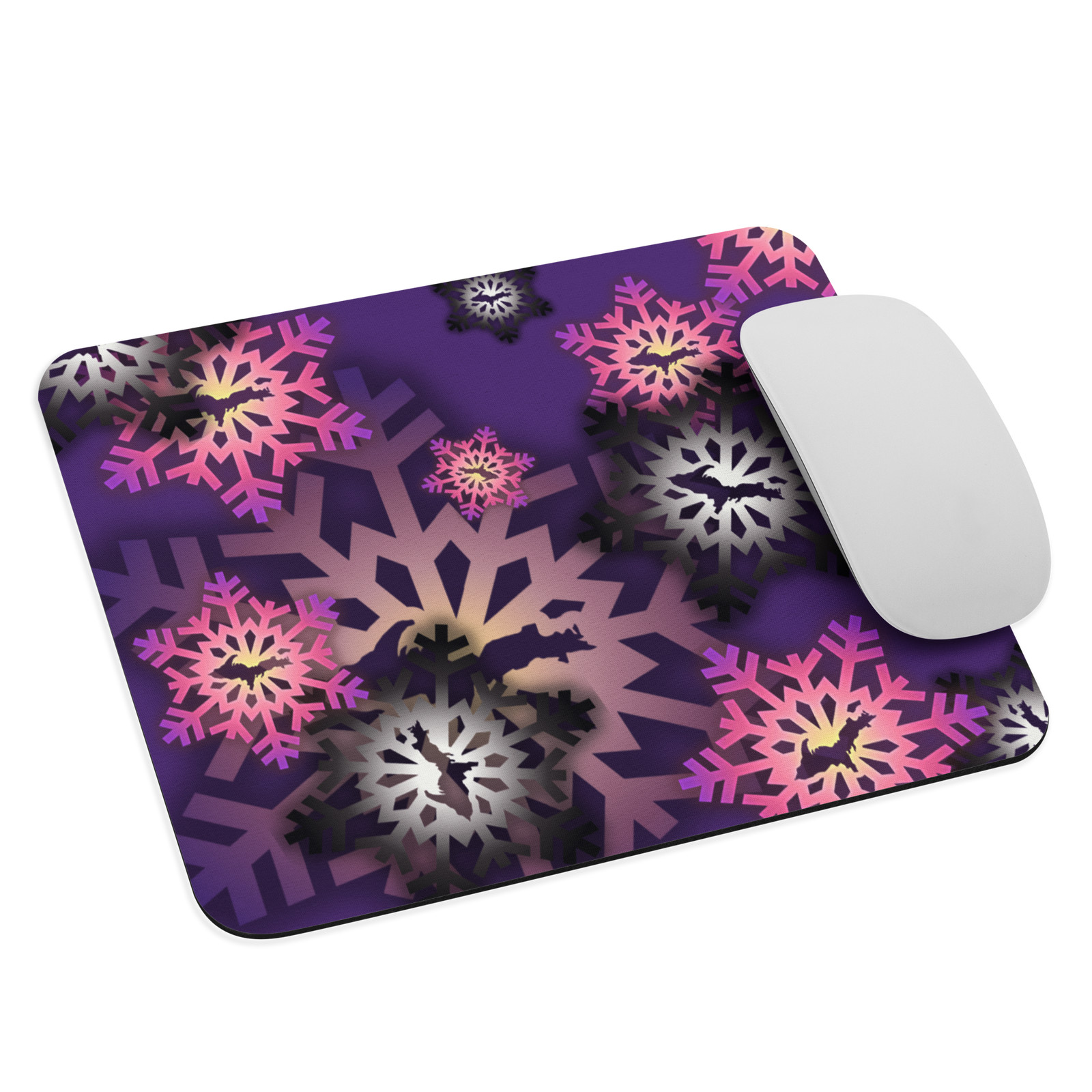 Flakey purple Mouse pad