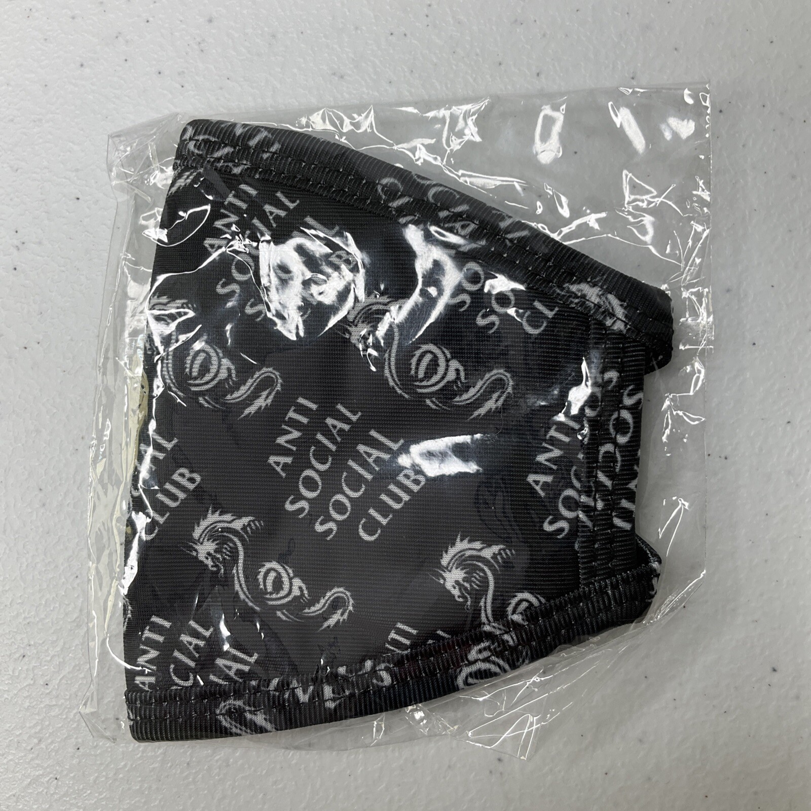 Anti Social Social Club Face Mask Dragon Print 'Last Time' 100% Authentic FW20
