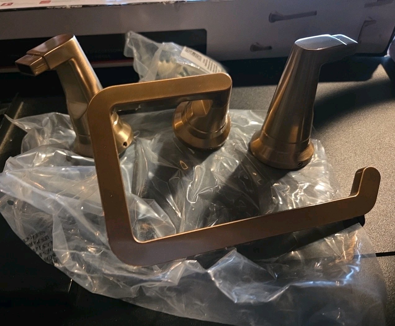 Delta Sparrow Accessory Set SPR63-CZ , Towel Ring, Toilet Brackets