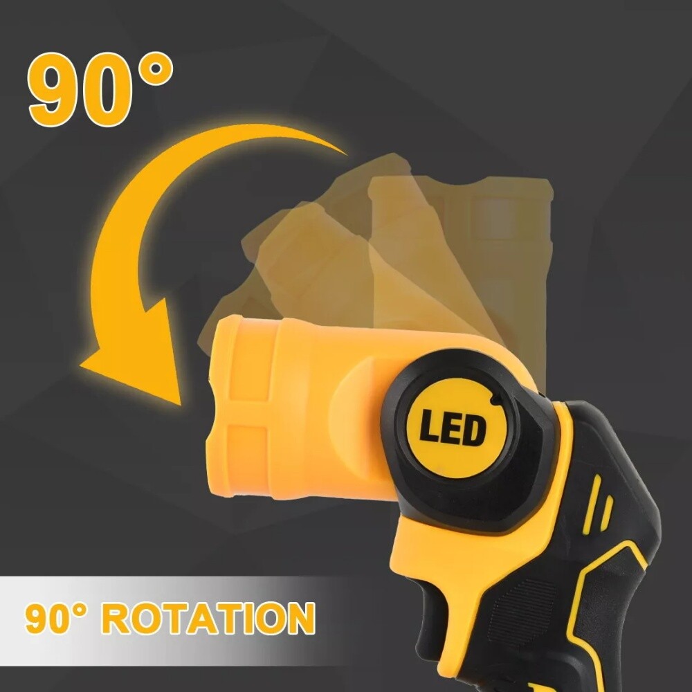 2PCS For DeWALT 20V Max Battery Cordless LED Pivoting Work Light Flashlight TOOL