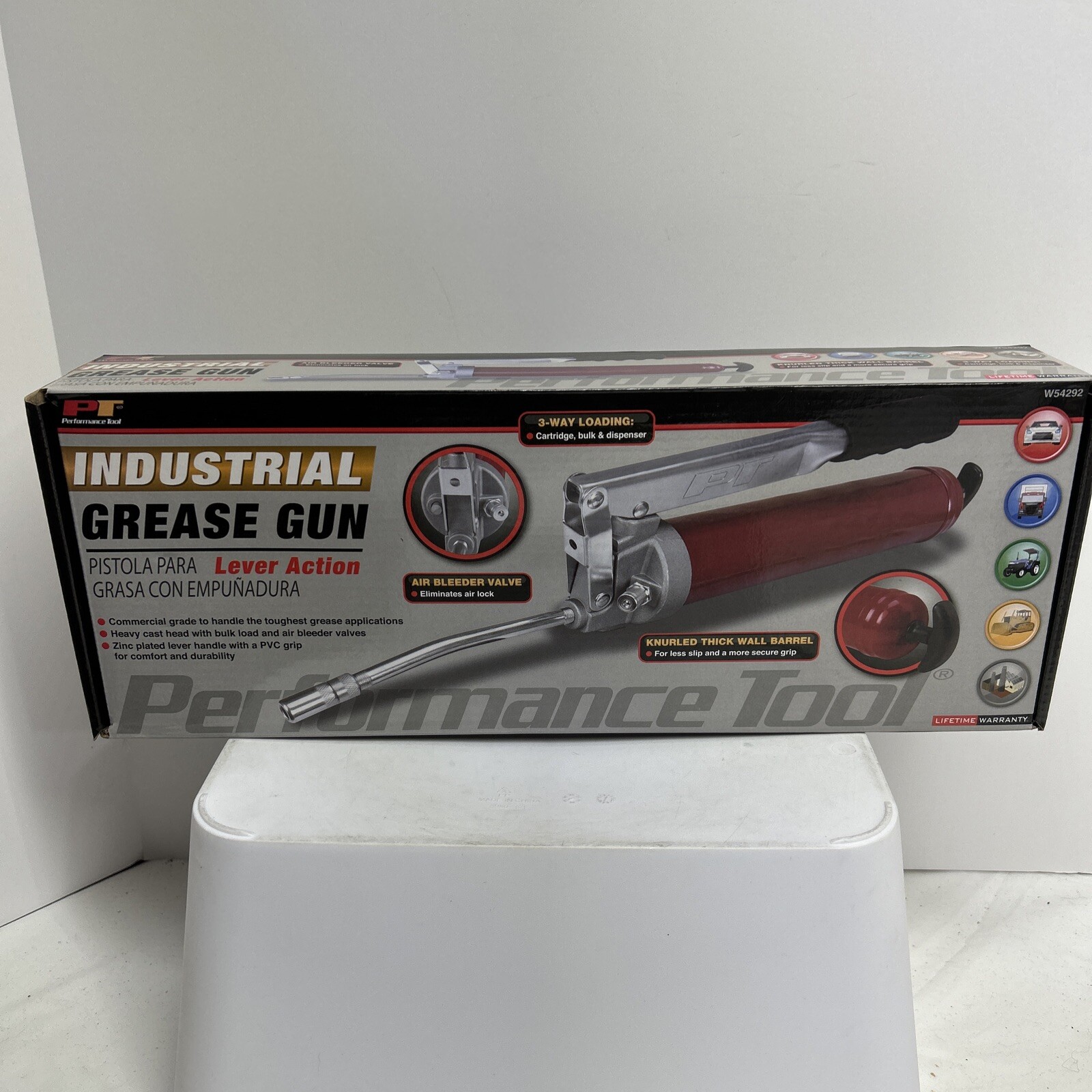 🔥Performance Tool W54292 Lever Action Industrial/Commercial Grease Gun
