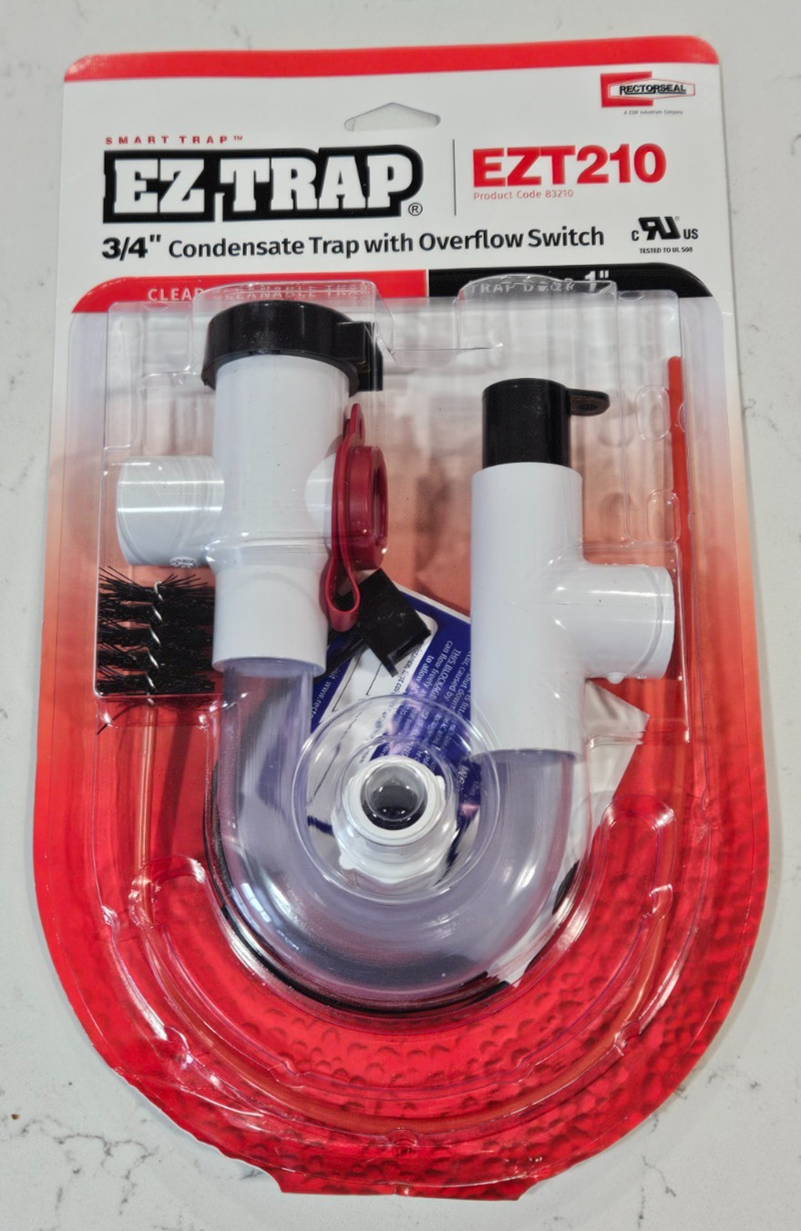 Rectorseal 83210 EZT210 Condensate Trap w/ Overflow Safety Switch EZ 210 & BRUSH