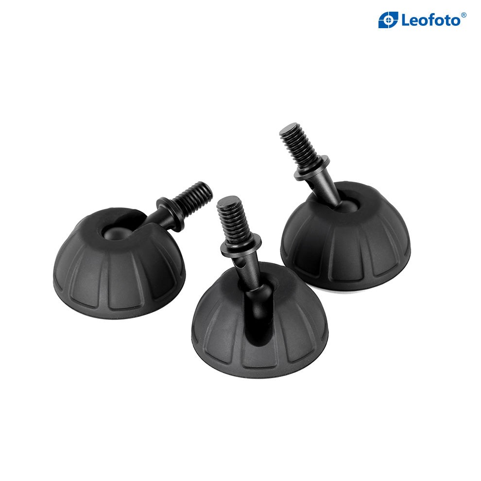 Leofoto SC-50 Set of 3 Universal Rubber Tripod Feet 3/8" Grippy