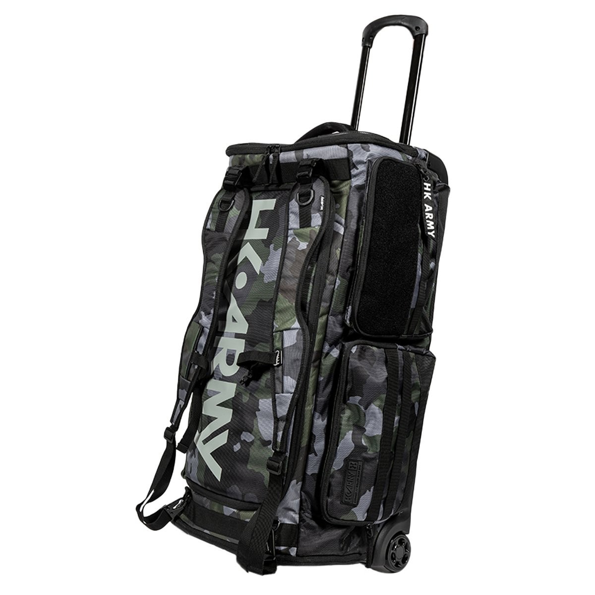 HK Army Paintball Expand 75L Padded Backpack Duffel Gear Bag Shroud Forest