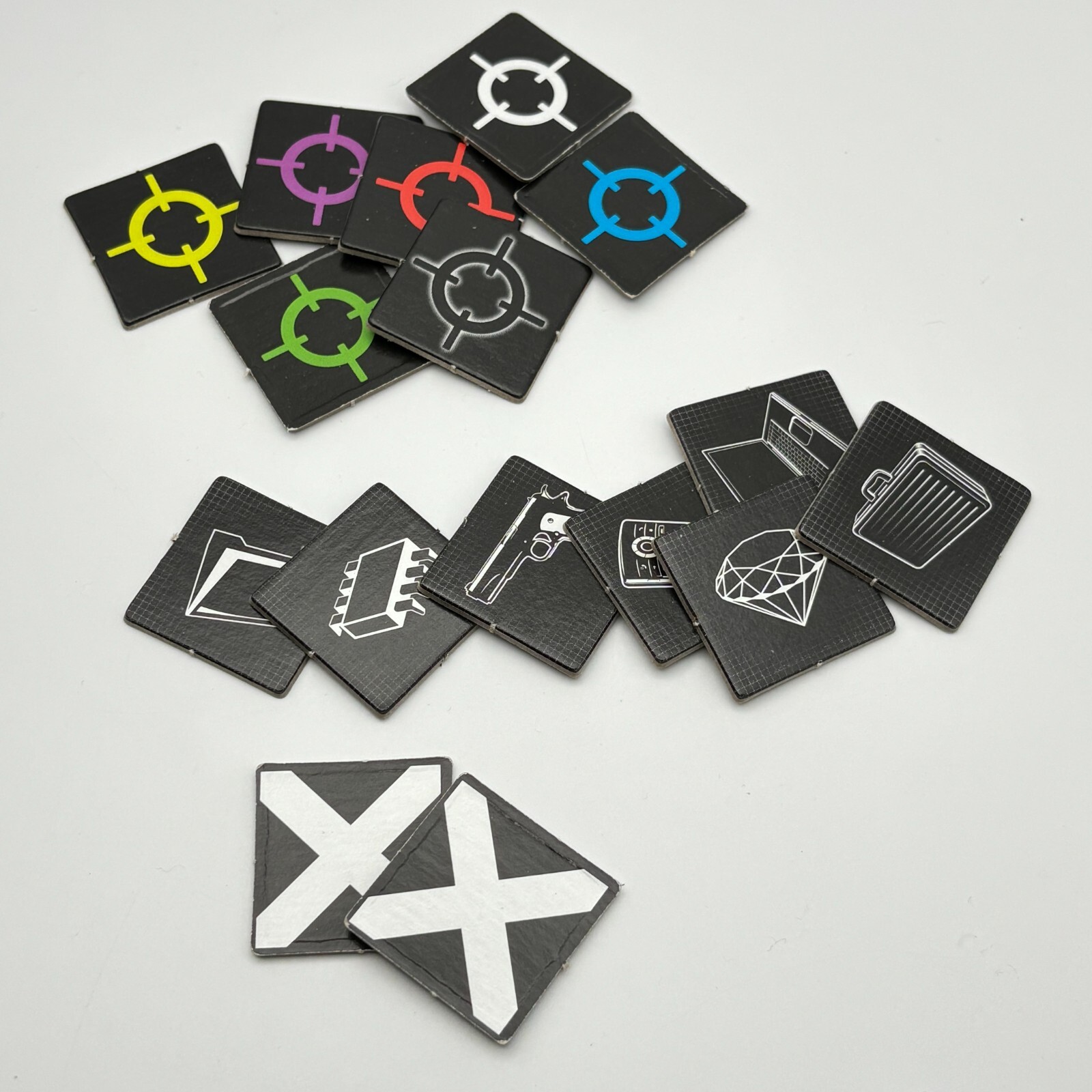 Clue Secrets & Spies Complete Set of 16 Tokens 2009 Replacement Pieces Parts