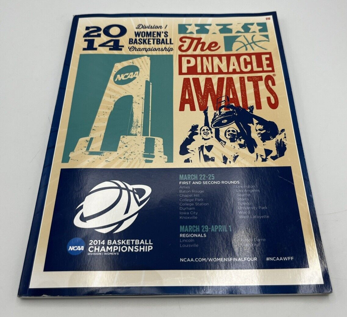 2014 NCAA Division I Womens Basketball Championship Program 1st & 2nd Rounds