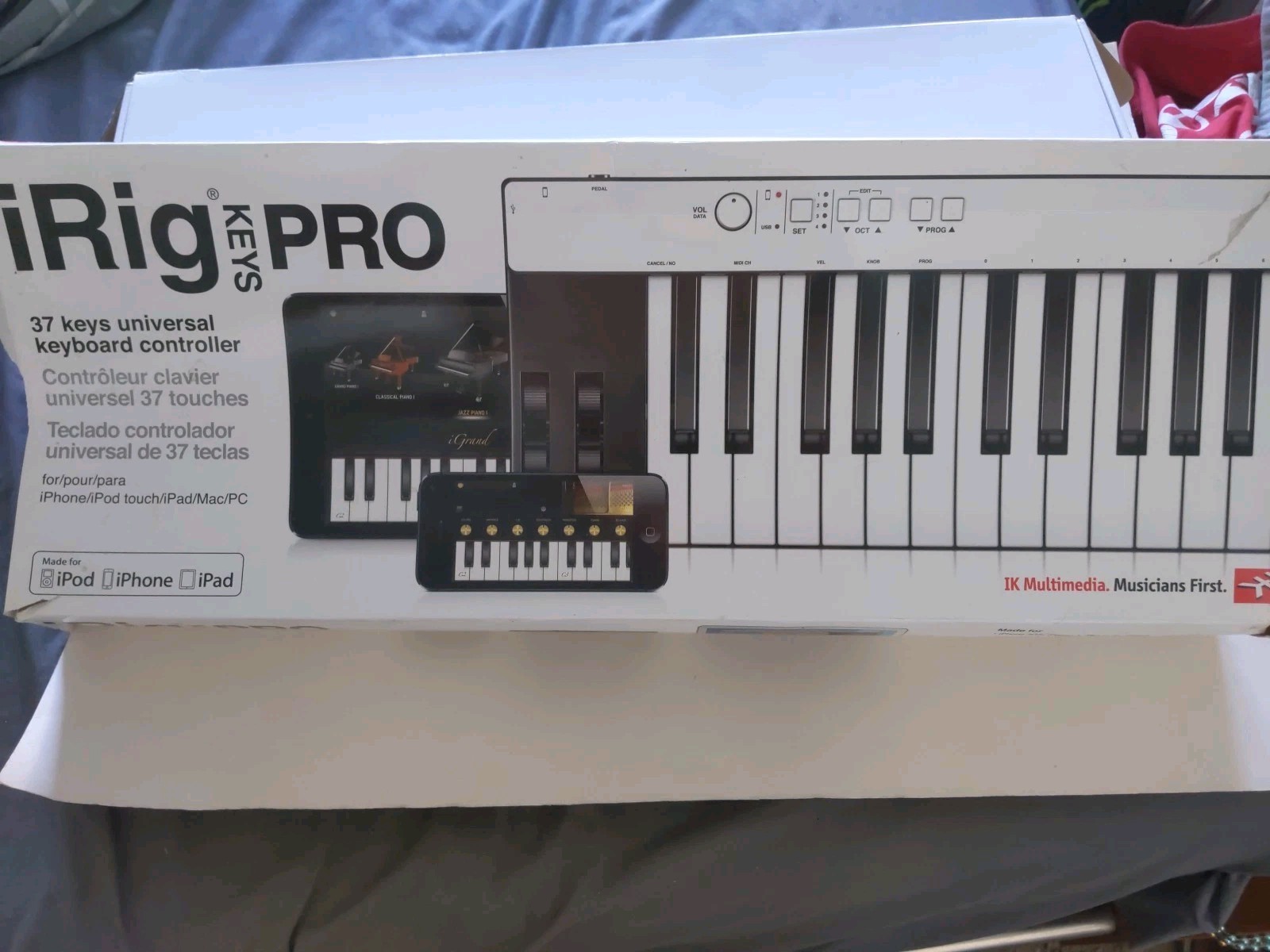 IK Multimedia IRIG KEYS PRO USB keyboard for MAC / PC MIDI 37 Keys