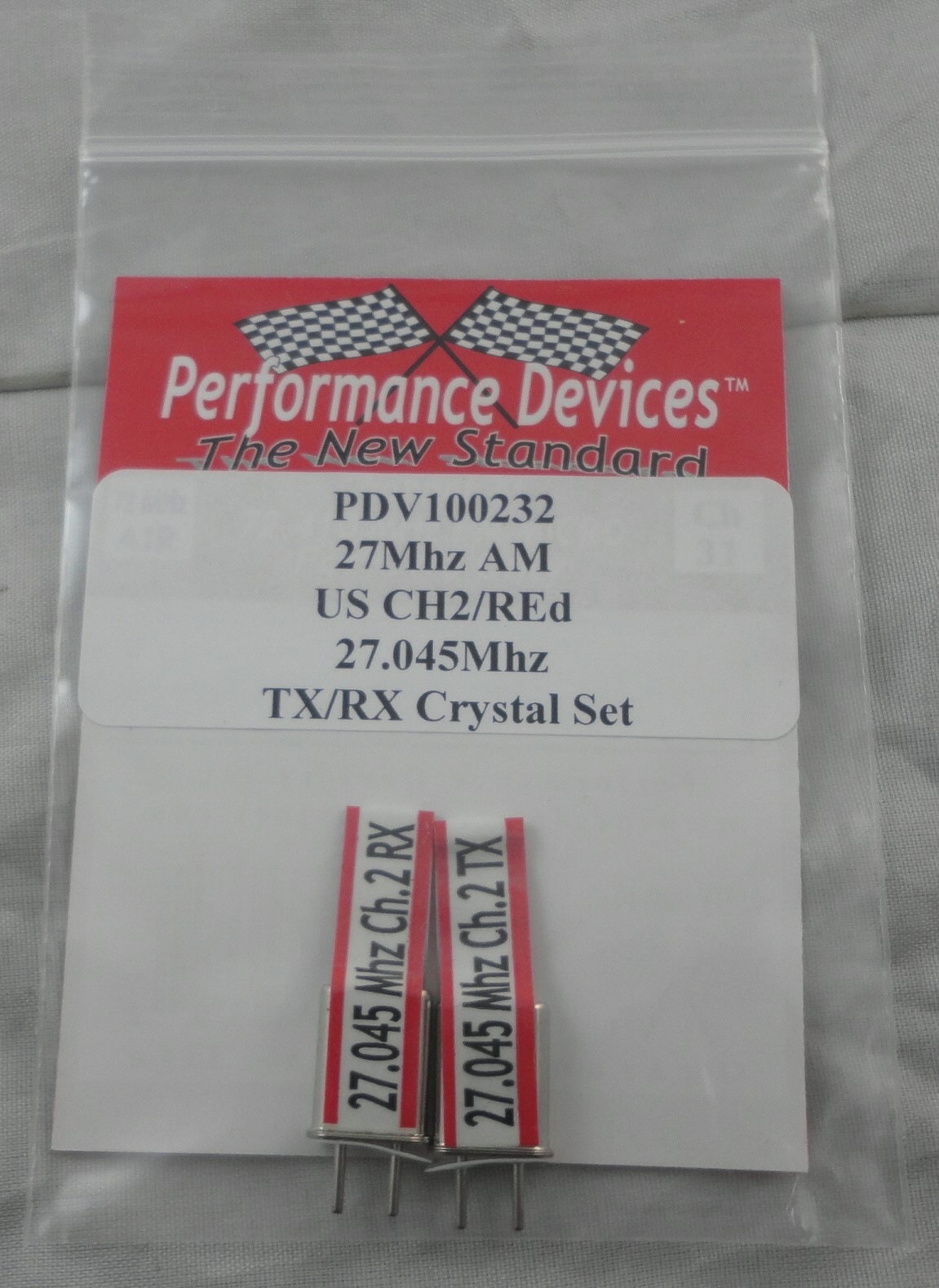 27Mhz AM Universal Receiver/Transmitter Crystal Set CH02 27.045Mhz Red