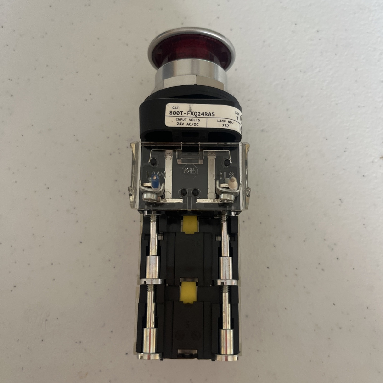 Used Allen Bradley Lighted Push Pull Lighted Button 800T-FXQ24RA5