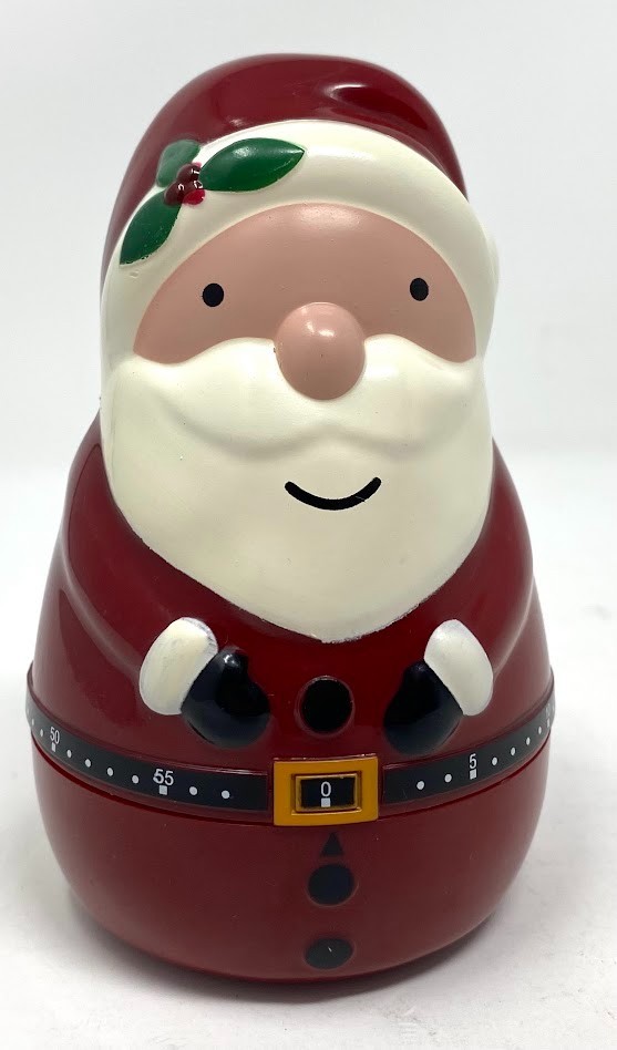 SPEAKING Santa Timer ~ Says HO HO HO MERRY CHRISTMAS ~ By Avon NOS Kitchen Timer