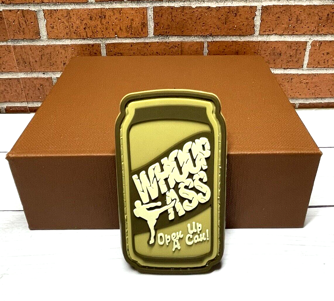 PVC Tactical Patch - Tactical Morale Whoop Ass Patch - Gun Open A Can Patch