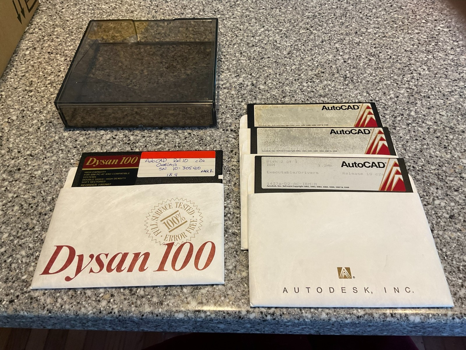 LAST ONE - AutoCad Release 10 C2A on 1.2MB diskettes - SOLD AS IS