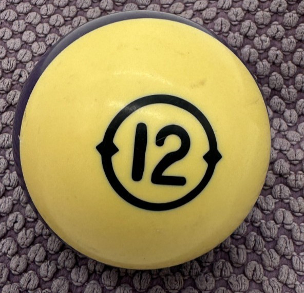 American Heritage Pool Billiard Pocket Ball #12 Replacement Vintage