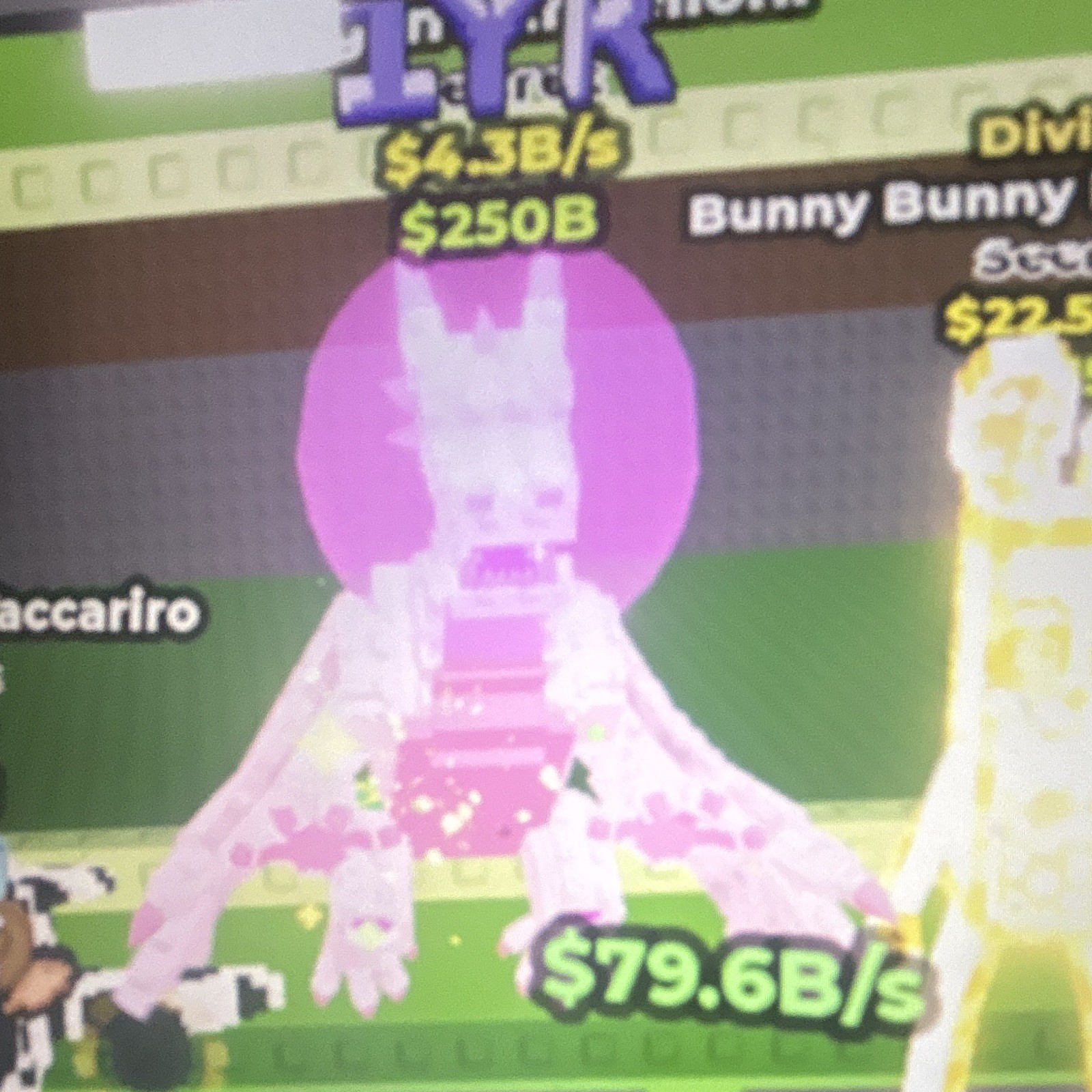 Bunny Bunny Game Item/Asset $250B Generation ID $4.3B/s $79.6B/s