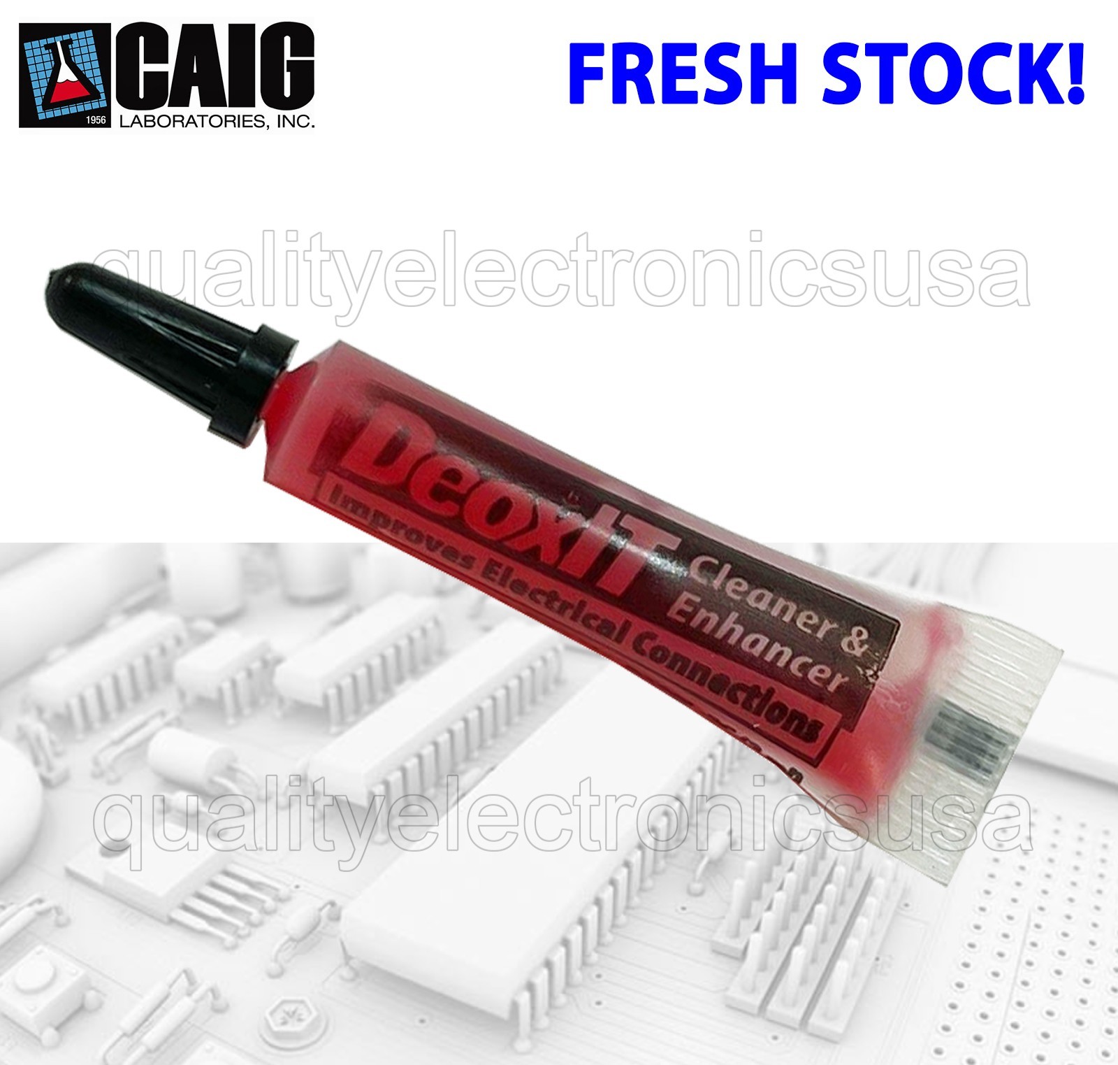FRESH STOCK CAIG LABS DeoxIT® 100% solution, 2mL Squeeze Tube, D100L-2C