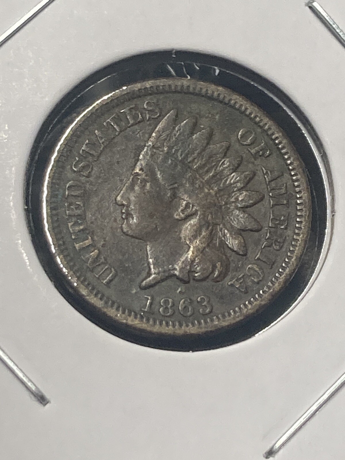 1863 Indian Head Cent - XF Details - As Shown! (#0877)