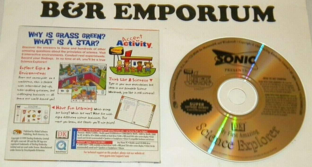 My First Amazing Science Explorer - (1999 Global Software/Sonic) - Used CD-ROM