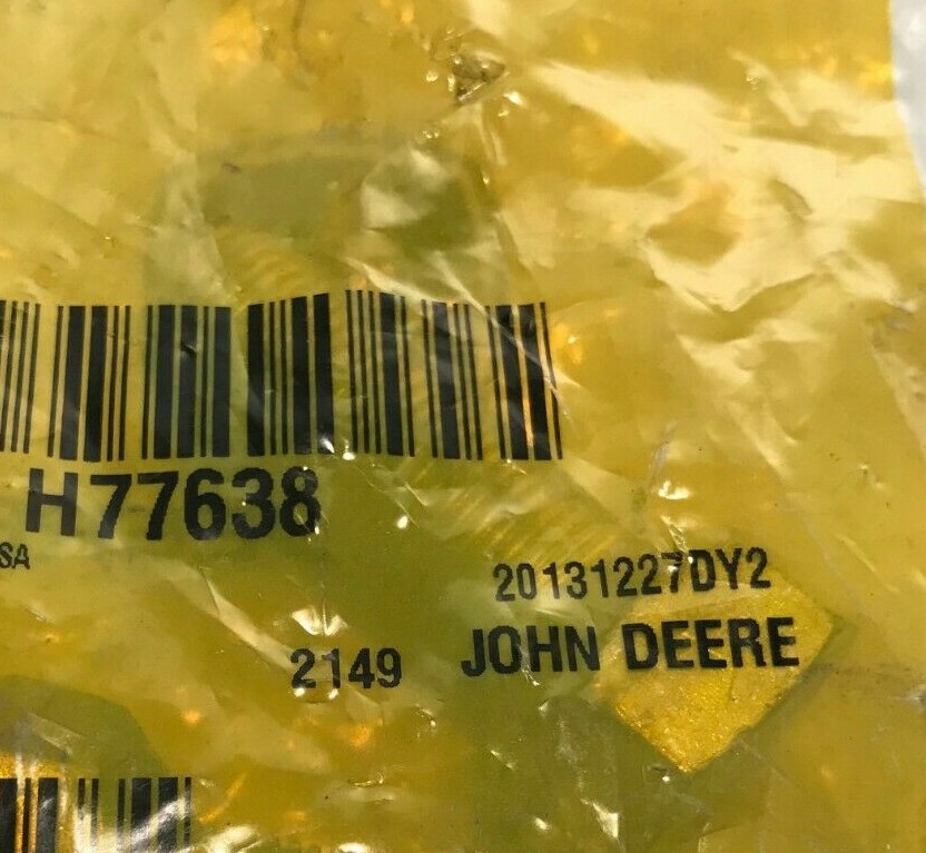 H77638  GENUINE John Deere Original Equipment  WHEEL BOLT