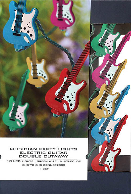 Axe Heaven Musician Party Lights - Electric Guitar Double-Cutaway Edition