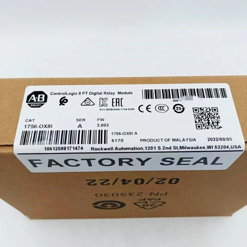 1756-OX8I New AB ControlLogix 8 Pt Digital Relay Module 1756OX8I US Free Tax
