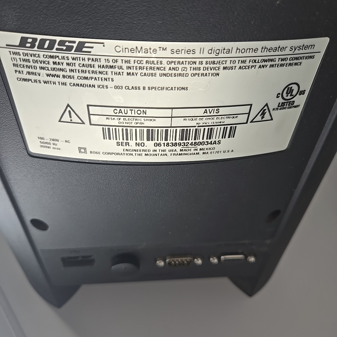 Bose CineMate GS Series II Digital Speaker System Remote Tested