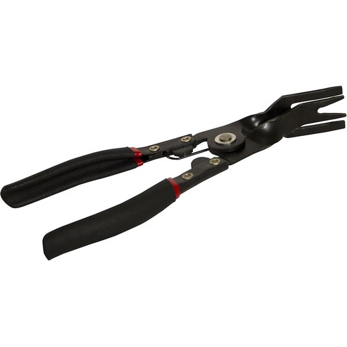 Lisle 42480 Panel Clip Pliers, Steel, Spring Loaded, 90 Degree Rotated Handles