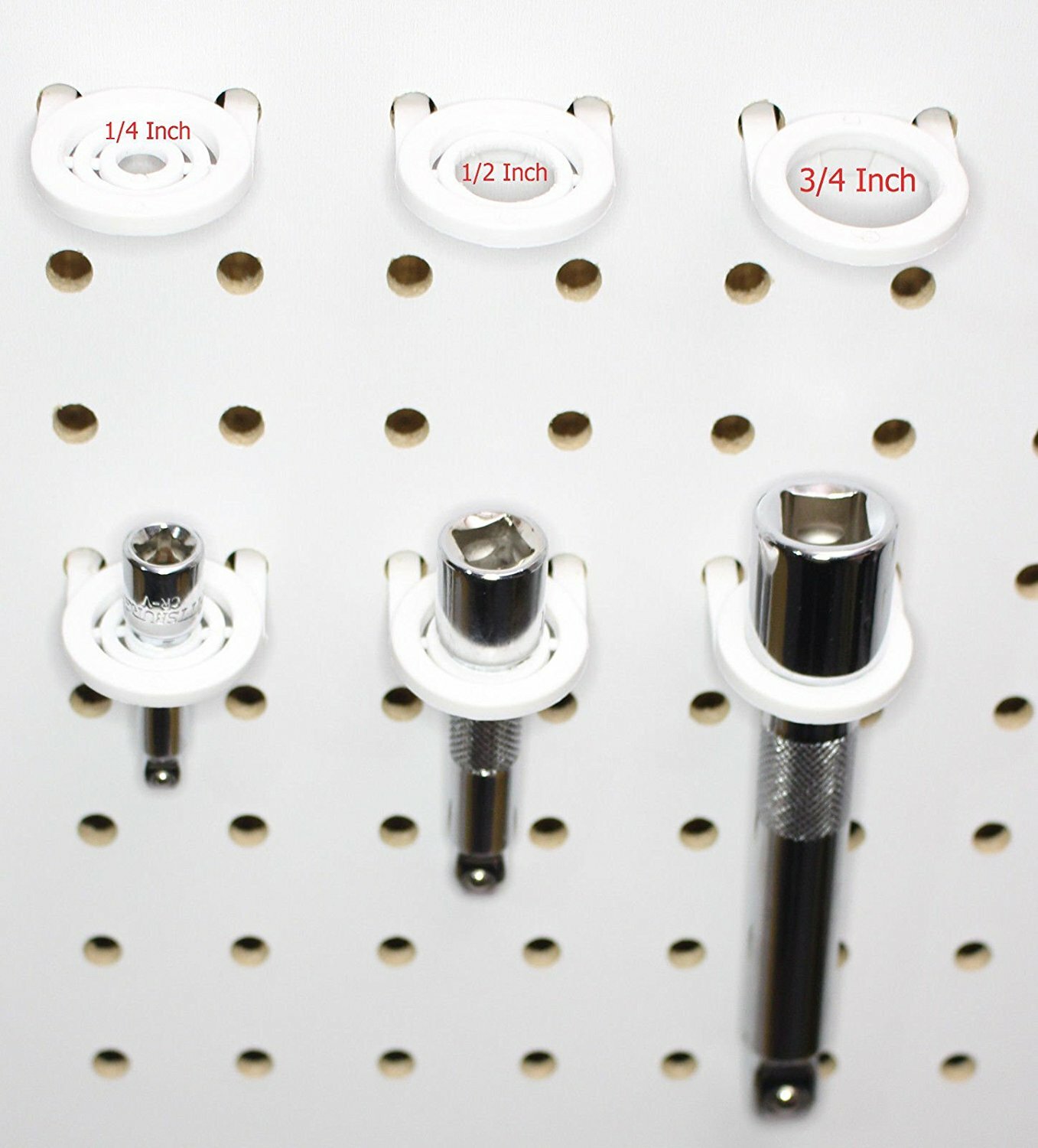 16 Piece Pegboard Plastic Bin and Plastic Tool Holder Kit