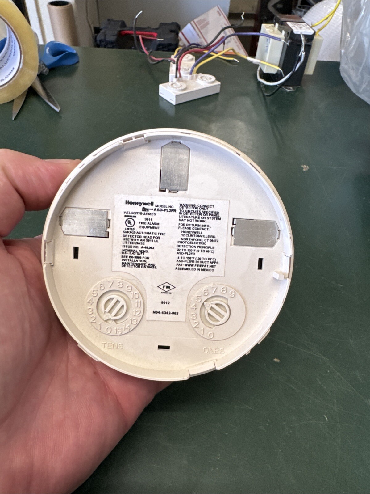HONEYWELL ASD-PL2FR SMOKE AUTOMATIC FIRE DETECTOR FIRE ALARM