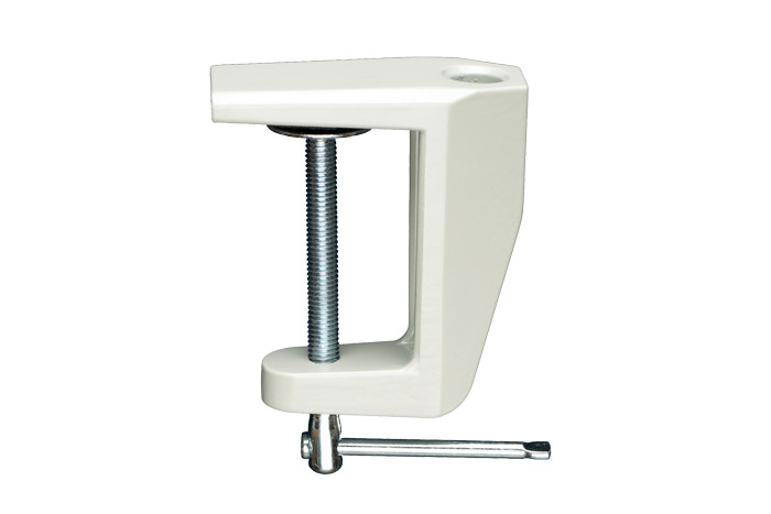 60001LG Luxo A-Edge Mount Clamp-On Bracket, Horizontal Surfaces, Lt Grey, 1 Each