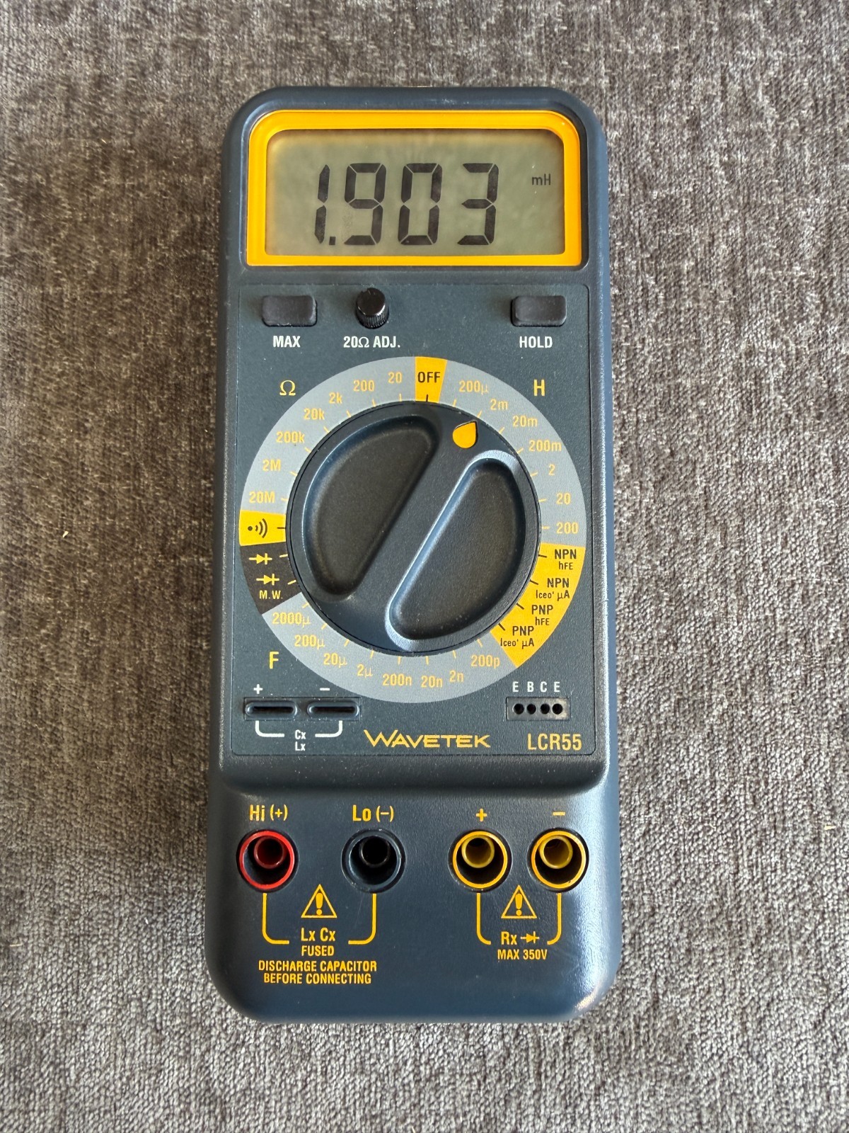 Wavetek LCR55 Component Tester NO Leads