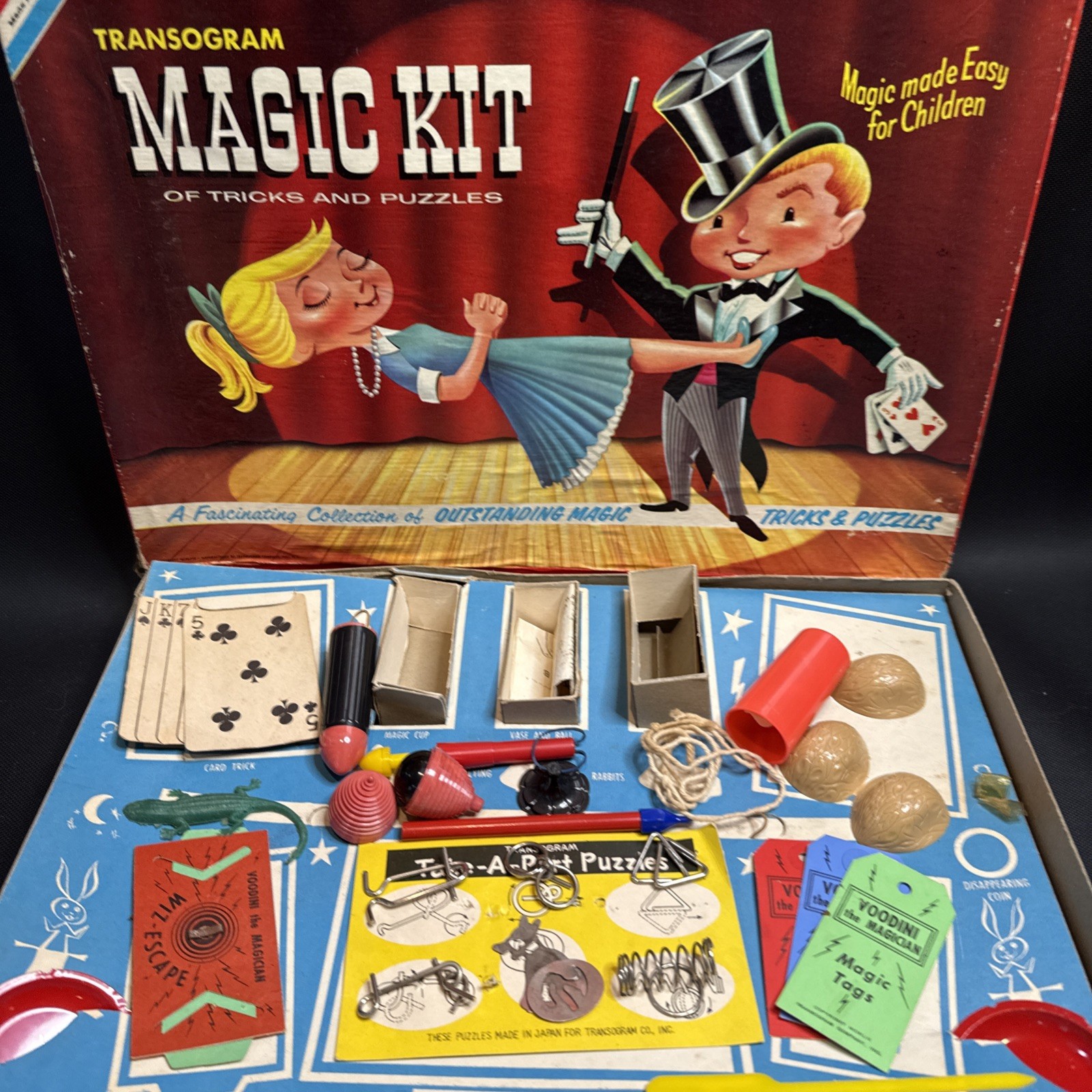 Rare Vintage 1958 Transogram Magic Kit Incomplete With Extras