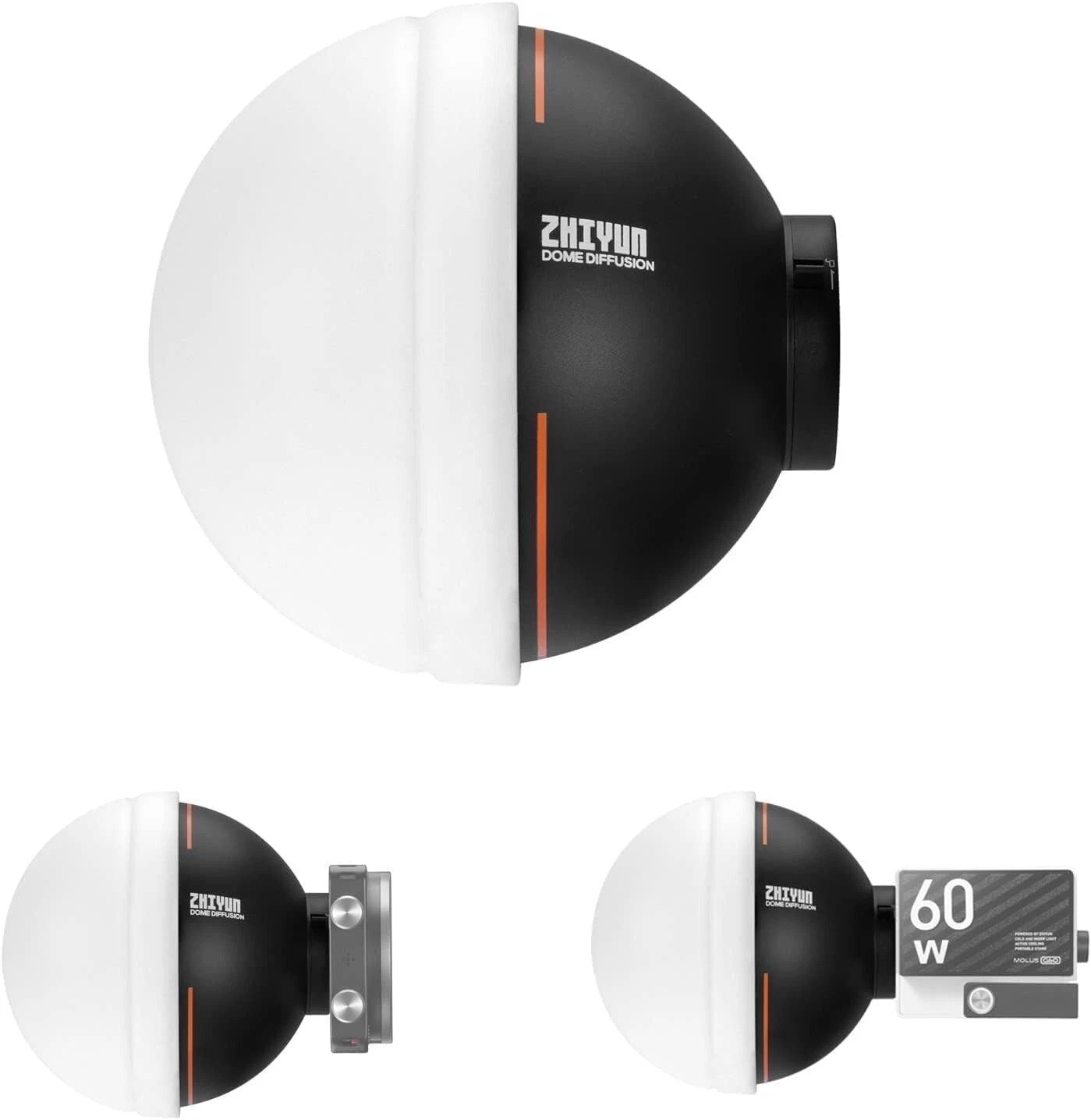 ZHIYUN Mini Softbox ZY Mount Dome Diffuser for Zhiyun G60/X100/X100 Combo Light