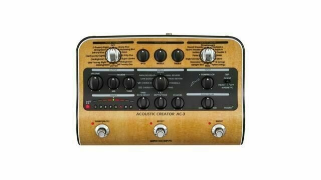 Zoom AC-3 Acoustic Creator Enhanced Direct Box and Preamp with Effects