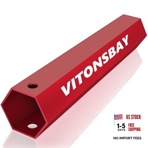 Aluminium Axle Nut Cover Reach Installation Tool,33mm Lug Nut Aluminum Red