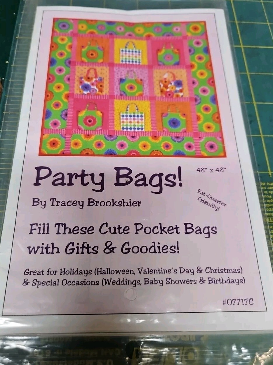 Party Bags! - Wall Quilt Pattern - 48"x48" By Tracey Brookshier