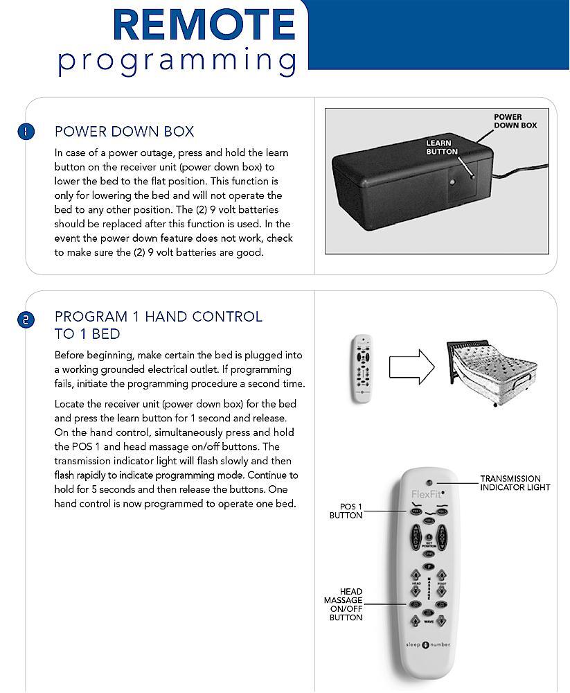 Select Comfort Remote for (Pre-2012) Flex Fit, Flex Fit Plus, Precision Comfort