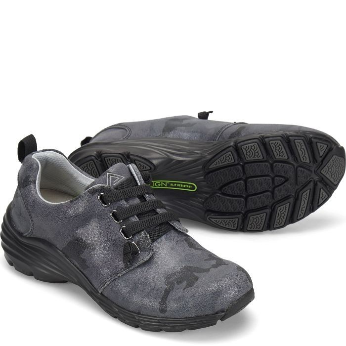 ALIGN BY NURSE MATE WOMEN SHOE VELOCITY BLACK CAMO ALL SIZES SLIP RESISTANT NEW