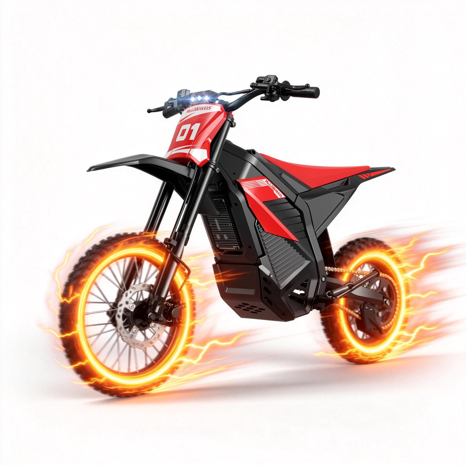 Electric Dirt Bike 3550W Peak Electric Motorcycle 48V 26AH E-MoutainBike 37MPH