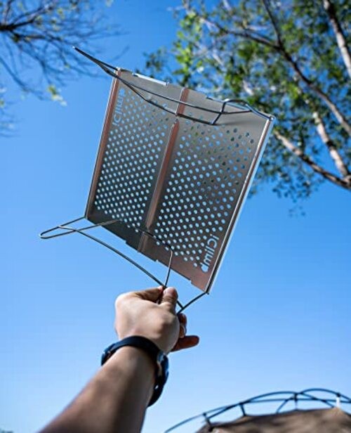 Solo Folding Table Ultralight Compact for Backpacking Camping Mini Gunmetal