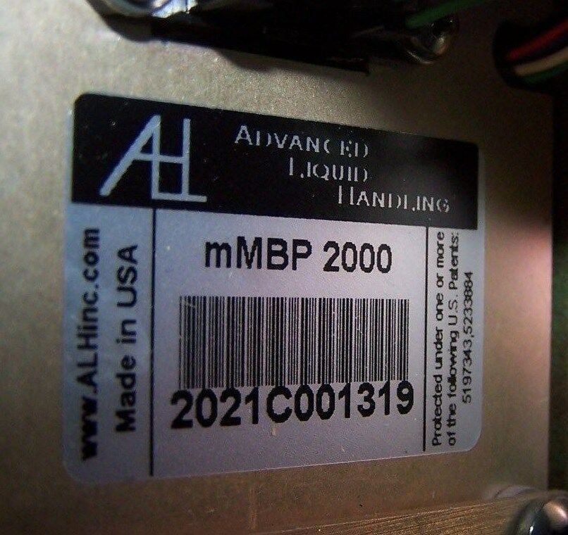ADVANCED LIQUID HANDLING ALH MMBP 2000 SYRINGE PUMP