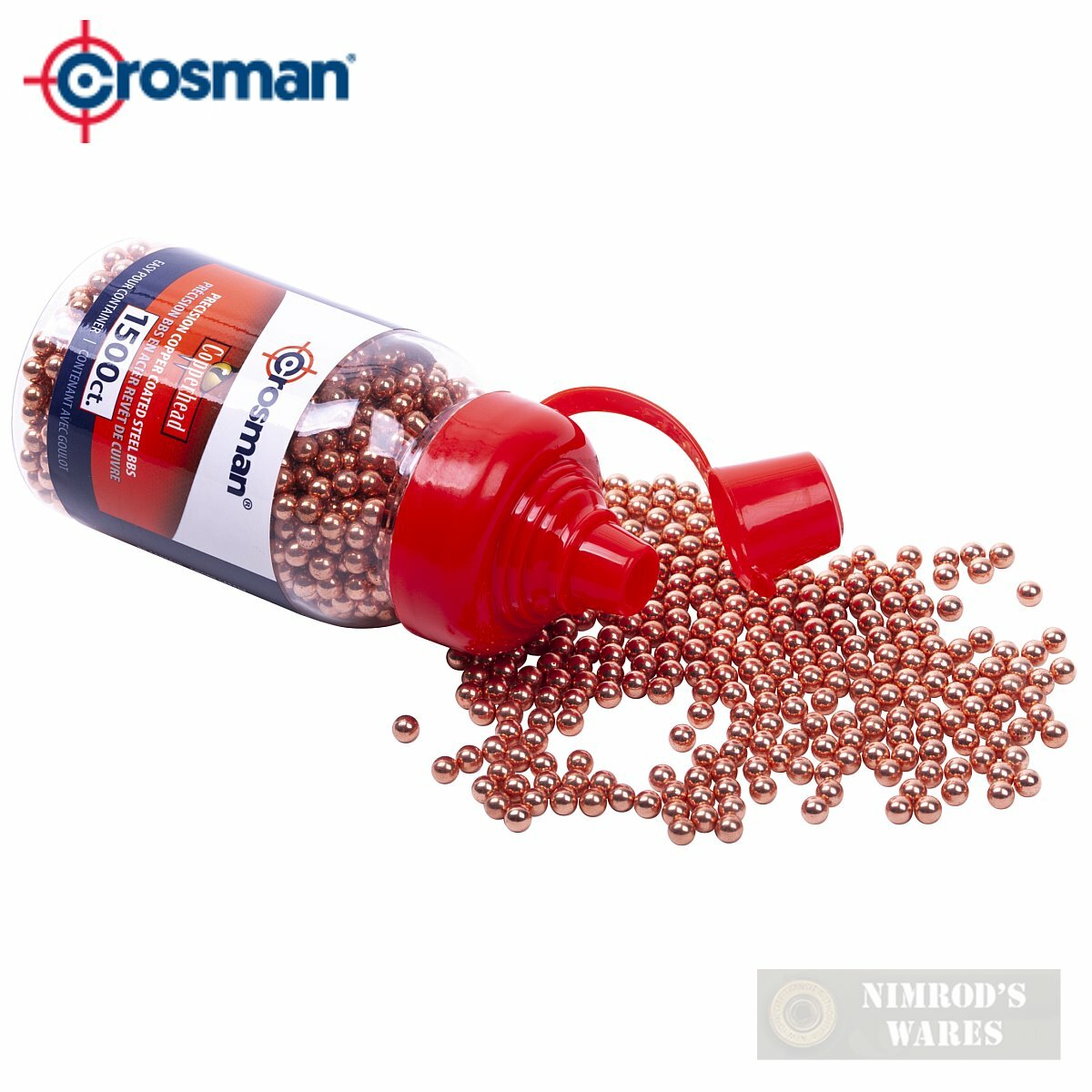 Crosman COPPERHEAD BBs 1500-count 4.5mm Copper-Coated BB Guns 0737 FAST SHIP