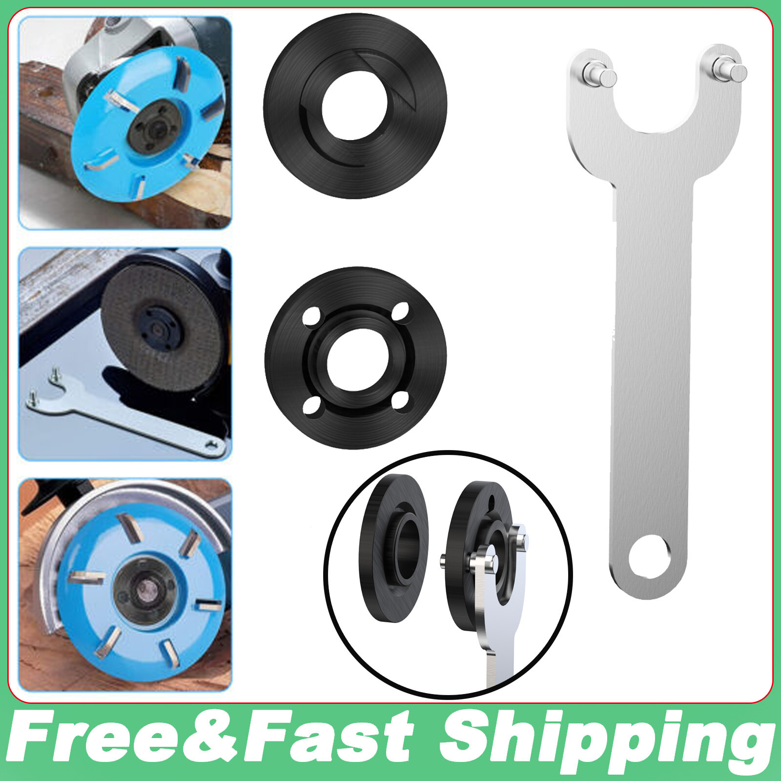 Grinder Flange Lock Nut Wrench for Dewalt Makita Milwaukee BLack Decker 5/8-11