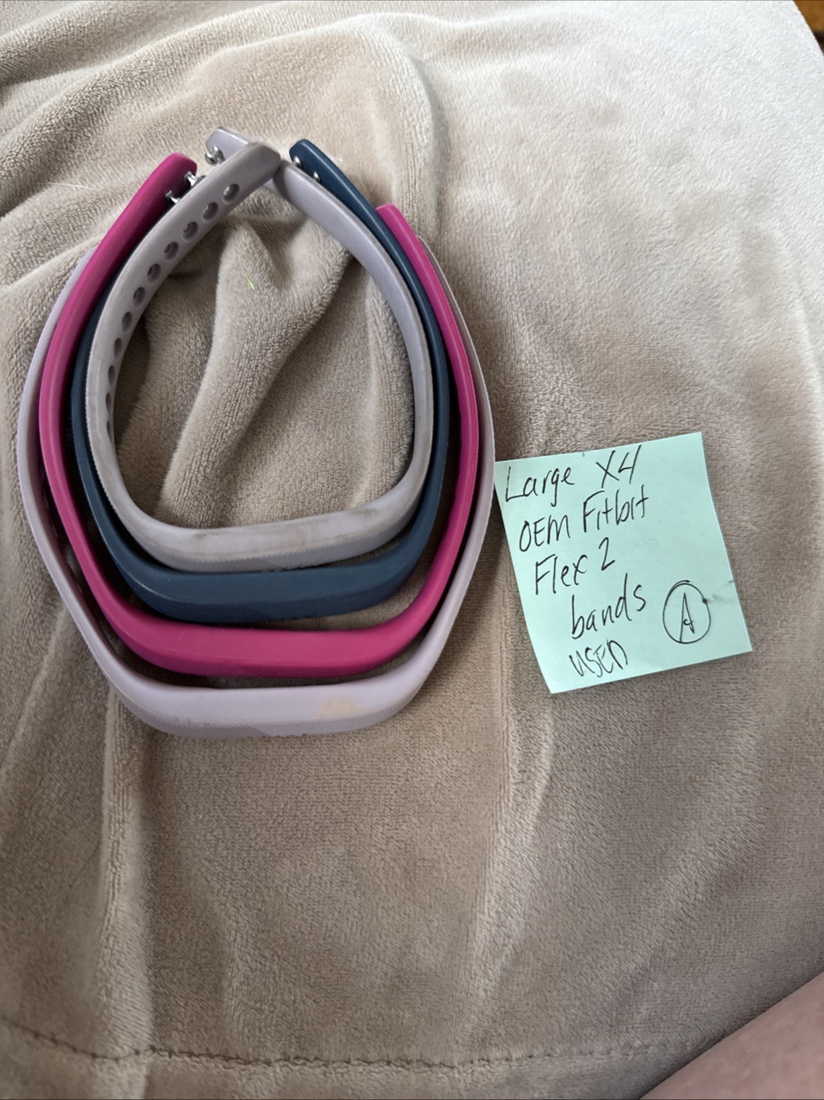 Set Of 4 Fitbit Flex 2 Original OEM Bands Used Large