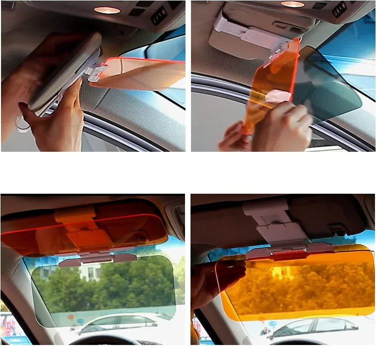 Day Night Universal HD Car Sun Visor Extension Car Anti Glare Driving Tac Visor